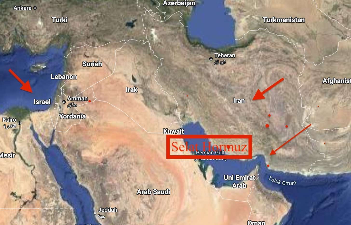 Parlemen Iran Tutup Selat Hormuz bagi Pelayaran Internasional